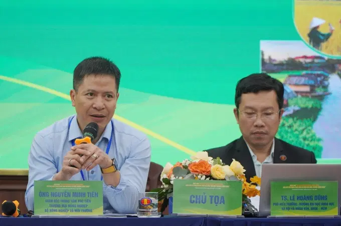 Ông Nguyễn Minh Tiến, Giám đốc Trung tâm Xúc tiến thương mại Nông nghiệp (Bộ Nông nghiệp và Môi trường). Ảnh: Minh Sáng.